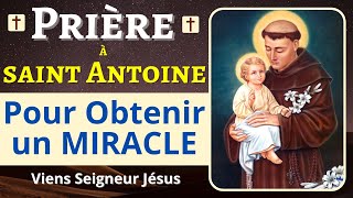 ✨ SAINT ANTOINE de Padoue  Prière PUISSANTE pour OBTENIR un MIRACLE [upl. by Magel109]