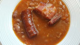 Pasulj sa kobasicom i slaninomReceptBeans with sausage and baconRecipe👌👌👌👍👍👍 [upl. by Wivina]