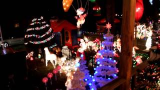 Holiday Light Show on Filbert Street in Pemberton New Jersey House 2MOV [upl. by Neeruam436]