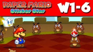 Paper Mario Sticker Star  Gameplay Walkthrough World 16  Goomba Fortress Nintendo 3DS [upl. by Tuttle724]