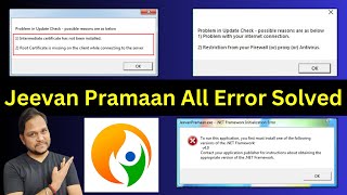 SOLVED Jeevan Pramaan Internet Connection Firewall Proxy Antivirus Root or Intermediate Certificate [upl. by Acireed]