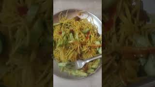 Veg chow with soya chunx tasty tasty noodles food chowmein [upl. by Zennas]