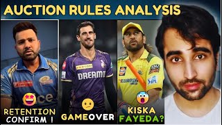 IPL 2025 Mega Auction Rules Analysis  Kisko Fayeda RTM Card  Retention Update  KKR  RCB  CSK [upl. by Murton]