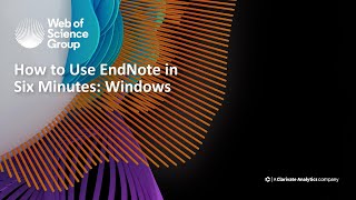 How to use EndNote X9 in six minutes Windows [upl. by Yatnuhs]