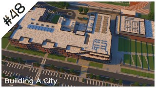 Building A City 48 S2  High School  Minecraft Timelapse [upl. by Dougy]