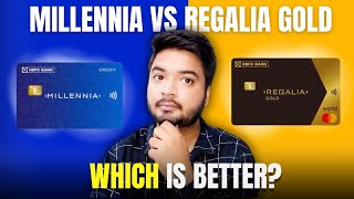 HDFC Millennia vs Regalia Gold Credit Card Comparison Which One is Best for You [upl. by Gish640]