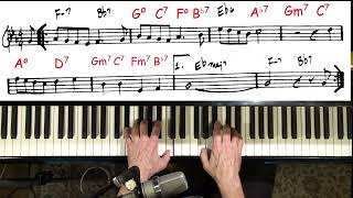 As Time Goes By 🎹 Jazz Piano Tutorial [upl. by Tombaugh]