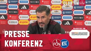 Die PK mit Cristian Fiél amp Christian Eichner  1 FC Nürnberg  Karlsruher SC 01 [upl. by Eelan]