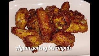 KEPAK AYAM GORENG BEREMPAH SATE RESEPI SIMPLE TAPI SEDAP SANGAT SANGAT [upl. by Xilef]