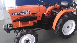 Minitractor Hinomoto 4x4 con cultivador y tercer punto [upl. by Aruasor]