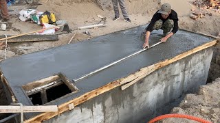 How To Build An Underground Water Tank From Strong Brick And Cement [upl. by Knowle]