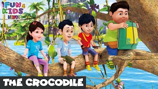 The Crocodile  मगरमच्छ  Shiva  Episode 43  Fun 4 Kids  Hindi  Super Action Best Cartoon [upl. by Ettelloc761]