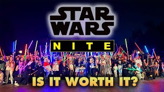 Star Wars Nite at Disneyland 2022  Is it worth it [upl. by Aihsekram]