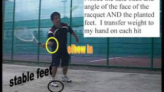 Tennis Lesson Pocket the BALL for a better FOREHAND VOLLEY [upl. by Beora792]