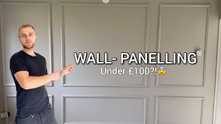 How To Fit Wall Panelling For Under £100  Step By Step Guide [upl. by Hallett100]