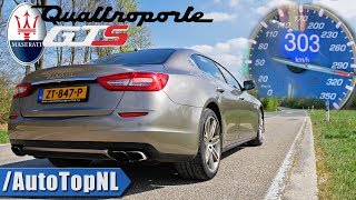 Maserati Quattroporte GTS V8 530HP  0303kmh ACCELERATION TOP SPEED amp SOUND by AutoTopNL [upl. by Xyno]