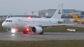 4K  A319neo P4HUA Airbus A319neo ACJ takeoff at GenevaGVALSGG [upl. by Armalda946]