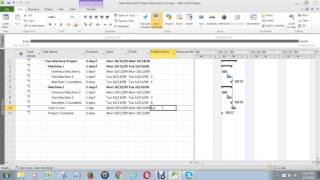 Video 2 How to Create a Project Schedule in MS Project [upl. by Llewen]