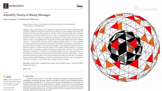 Assembly Theory of Binary Messages [upl. by Emoraj804]