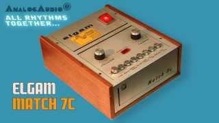 ELGAM MATCH 7c Vintage Rhythm Box 1972  HD DEMO [upl. by Crellen621]