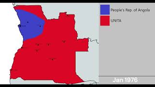 Angolan Civil War  Every Month 19752002 [upl. by Ettenahc392]