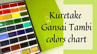 KURETAKE GANSAI TAMBI  COLOR SWATCHES [upl. by Nehemiah]