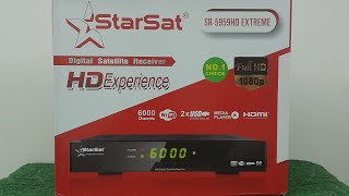 StarSat SR5959HD Extreme H264 Digital Satellite Receiver l 2x USB l GMSCREEN l DLNA l 3G l Urdu [upl. by Aicelaf]