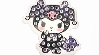 Sanrio Kuromi Diamond Painting Art Sticker [upl. by Weinrich]