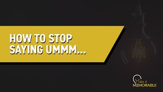 How to stop saying quotummquot [upl. by Balsam]