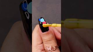 Nail Art using toothpick nailart trending nailtutorial [upl. by Atnad]