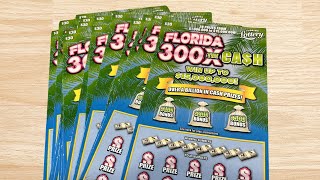 Full Pack 300X The CASH Florida Lottery Scratch Tickets [upl. by Fates]