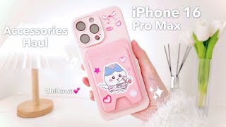 iPhone 16 Pro Max Accessories Haul 🐱💕✨ My iPhone but looks cuter 💗👀✨ [upl. by Grady]