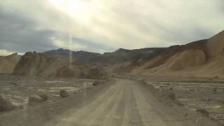 Screaming through 20 Mule Team Canyon  Death Valley California [upl. by Anaej559]