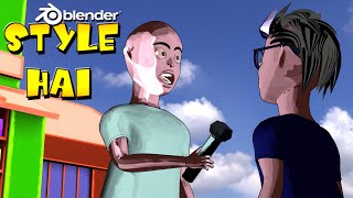 STYLE HAI  Blender 2D Animation Short Movie [upl. by Blunt]