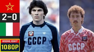 CCCP 20 Italy Semi Final Euro 1988  Full highlight  1080p HD  Belanov  Maldini  Dasaev [upl. by Agbogla]