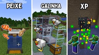 3 MELHORES E MAIS FÁCEIS FARMS DO MINECRAFT JAVA E BEDROCK [upl. by Ognimod]