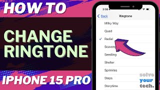 How to Change Ringtone on iPhone 15 Pro [upl. by Delanos]