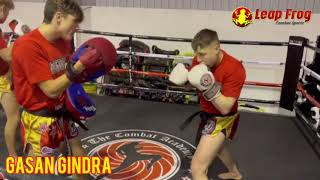 Gasan Gindra from Barnsley Combat Academy is an awesome Kickboxer courtesy of the team behind him [upl. by Airotal]