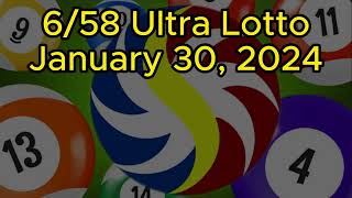 658 Lotto result Jan 30 2024 [upl. by King413]