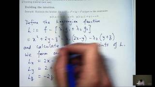 Lagrange multipliers 2 constraints [upl. by Alleusnoc]