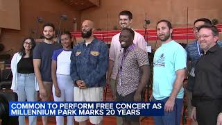 Common to perform free concert at Millennium Park  How to get seats [upl. by Yrrem527]