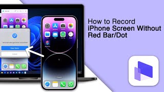 How to Record iPhone Screen Without Red BarDot 2024 [upl. by Arno]