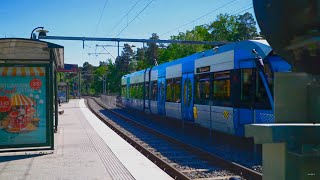 Sweden Stockholm tram ride from Bromma Flygplats to Alviks strand [upl. by Eekcaj]