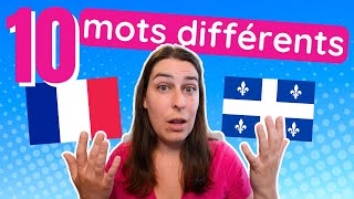 10 mots différents en français France vs Québec [upl. by Ereynihc]