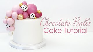 Chocolate Ball  Sphere Balloon Cake Tutorial [upl. by Aikas]