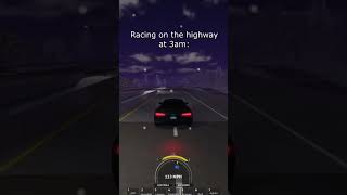 Racing on the Highway at 3am 😂 shorts [upl. by Atenek]