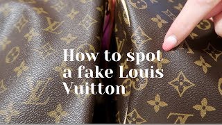 How to spot a fake Louis Vuitton [upl. by Zandt]