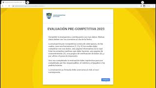 EVALUACIÓN PRECOMPETITVA UAR Registro del jugador [upl. by Kelby65]