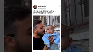 Babasının ACIKLI TÜRKÜ SÖYLEYİŞİNi duyan SEVİMLİ BEBİŞ DUYGULANARAK AĞLADI🥀BU HALSEVENLERİNİ ÜZDÜ [upl. by Werd301]