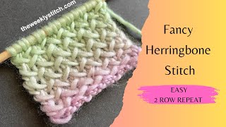 Fancy Herringbone Stitch [upl. by Hazaki]